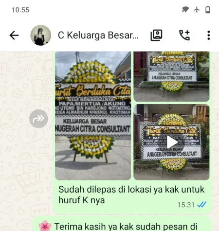 Pengiriman Papan Bunga Duka Cikupa