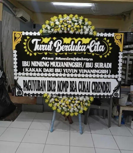 Papan Bunga Duka Cikupa